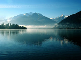 Zell am See, lázeňské městečko na břehu jezera